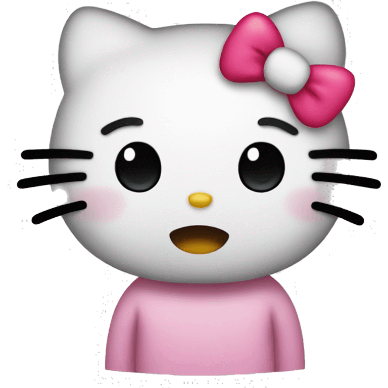 Hello kitty crying emoji