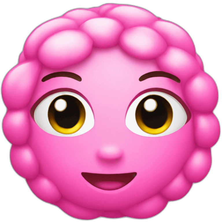 Pink cute bead emoji