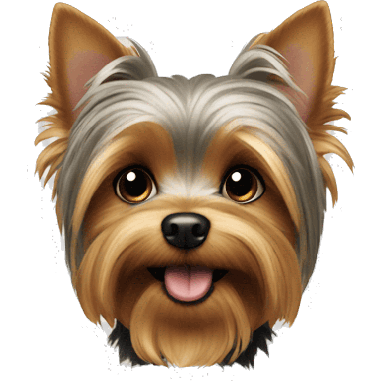 Yorkie dog mischief  emoji