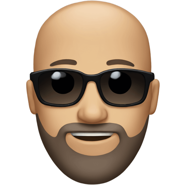 bald man with sunglasses and beard emoji