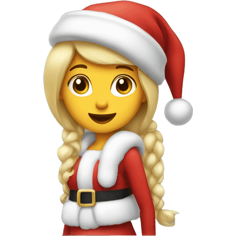 Santa Claus girl emoji