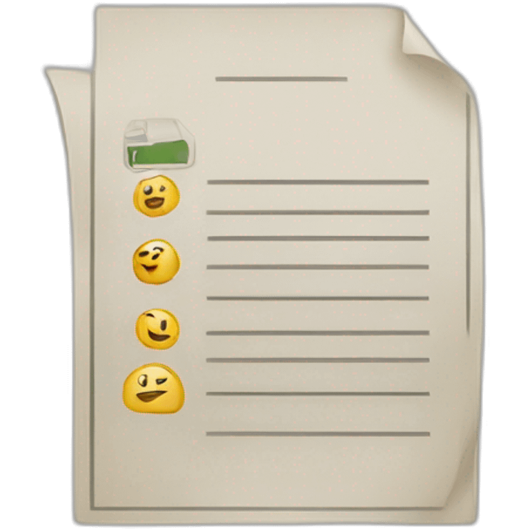 document on the screen emoji