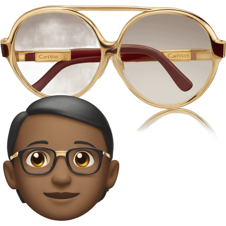 Cartier glasses  emoji