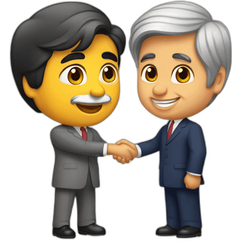 Amitabh bachan shake hands Dilip Kumar emoji