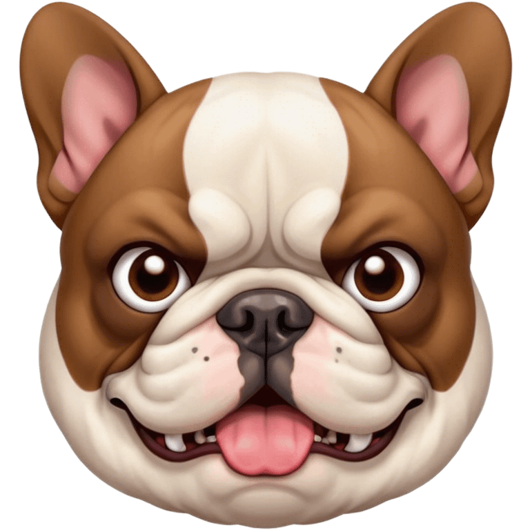 angry frenchie emoji