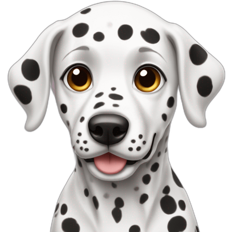 Cute little Dalmatian emoji