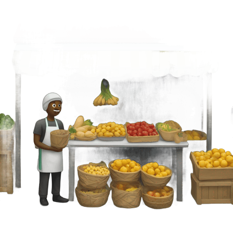 market stall emoji