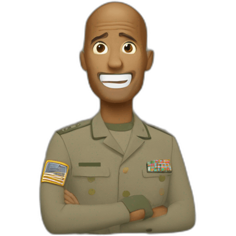 david goggins in military shouting emoji