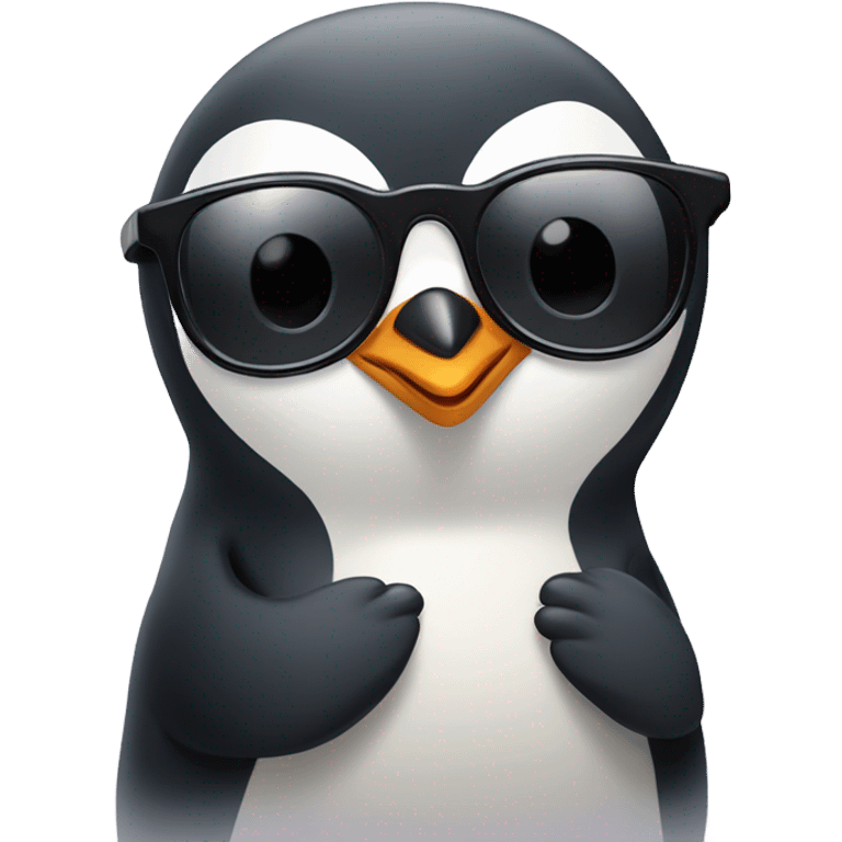 Penguin with sunglasses ￼ emoji