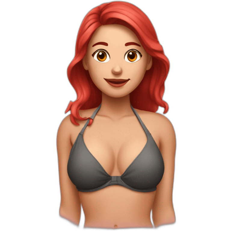 Bikini girl Scarlett Johnson emoji