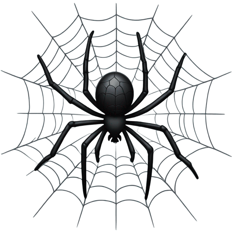 Black spiderweb with spider  emoji