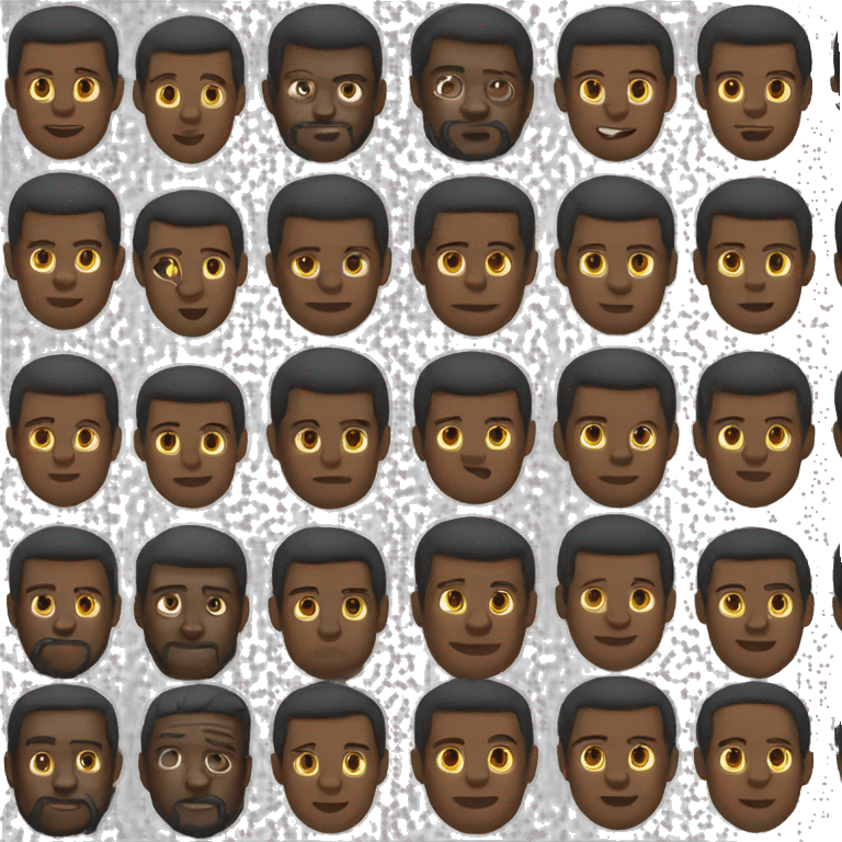 black man emoji