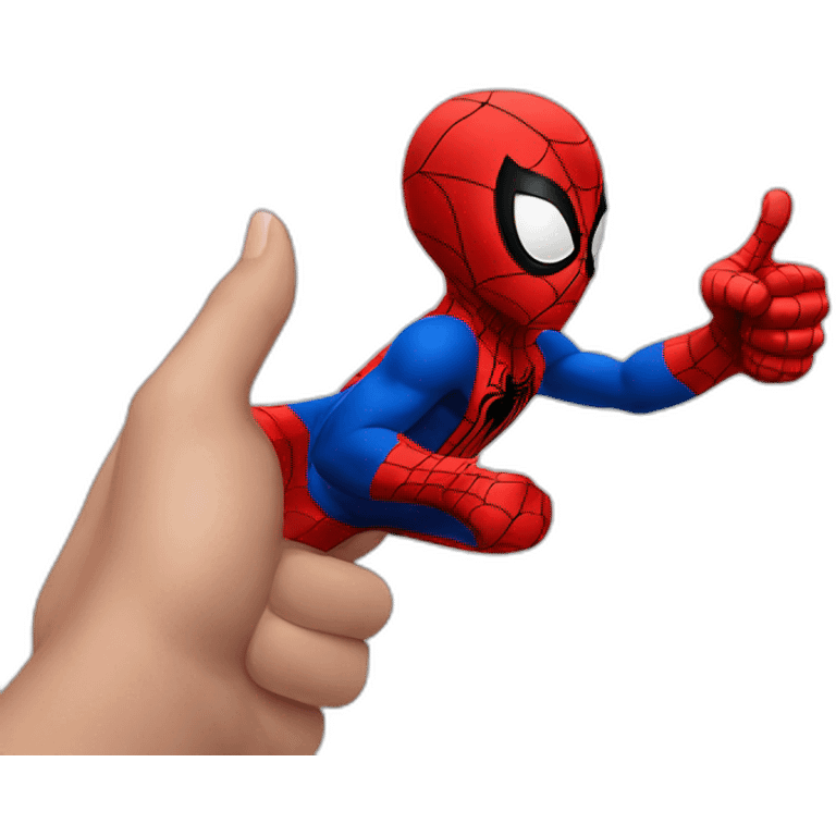 Spiderman, thumbs up emoji