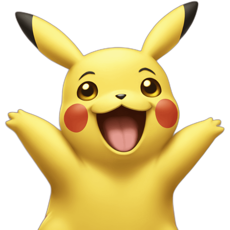 pikachu-laugh emoji