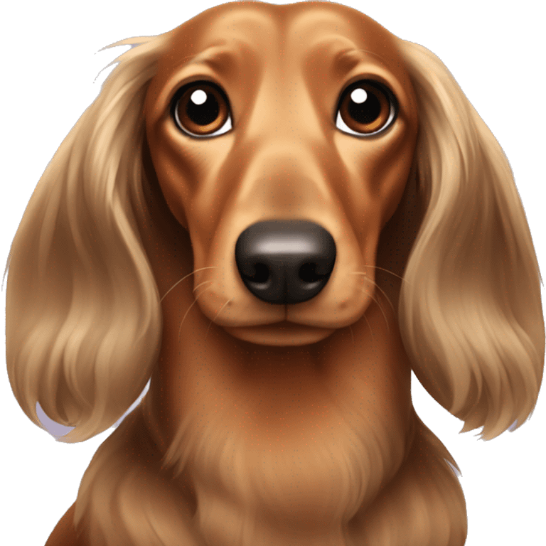 long haired dachshund  emoji