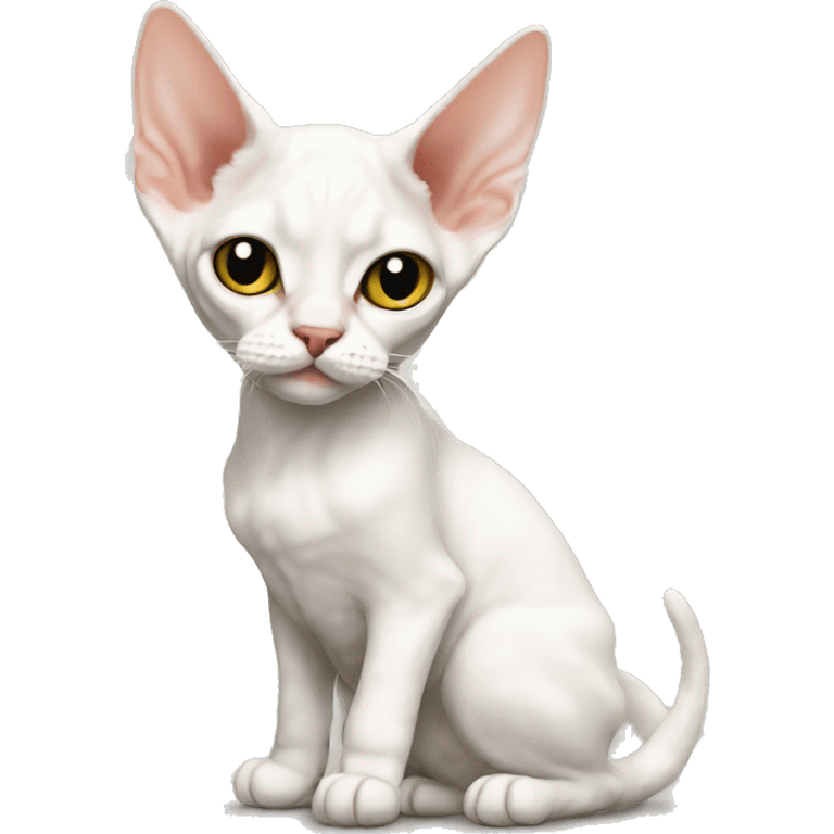 white devon rex cat emoji