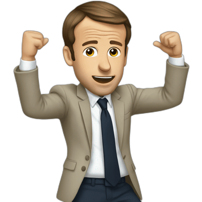 macron qui dab emoji