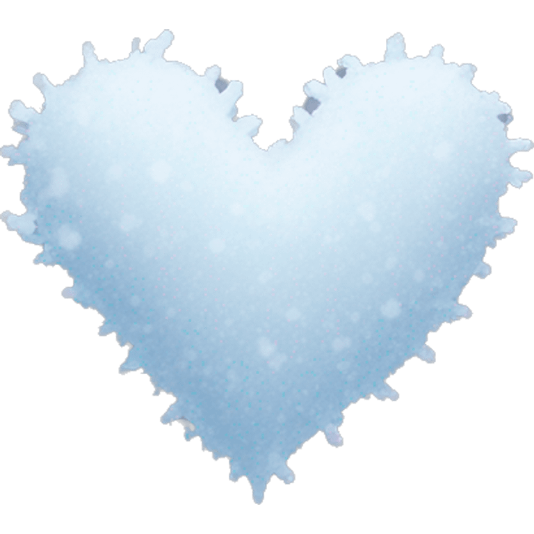 Snow heart emoji