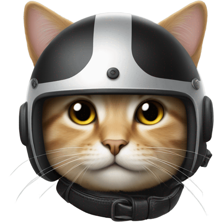 Cat riding a motorcycle  emoji