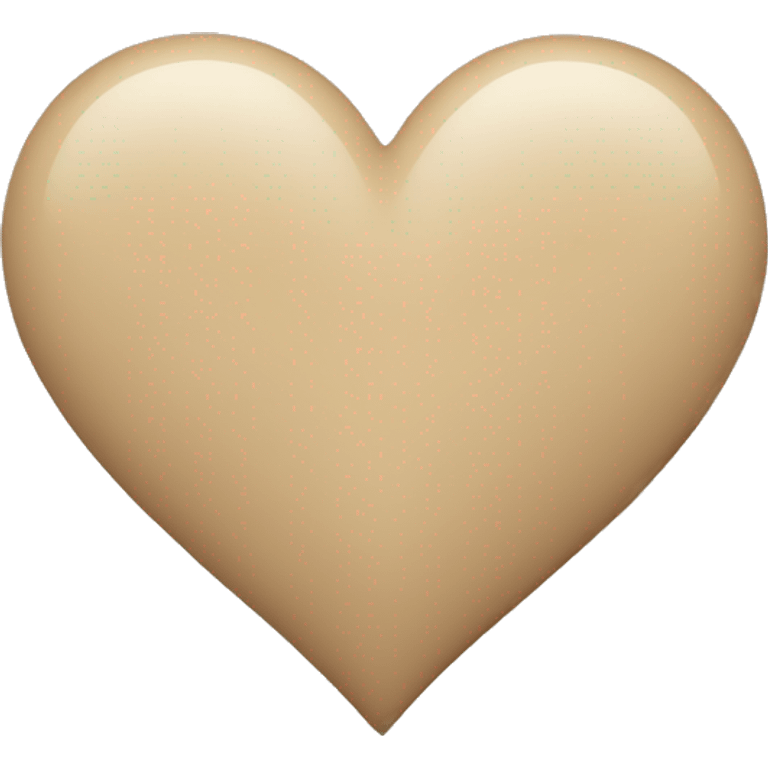 Beige heart emoji