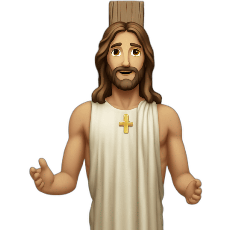 Jesus on the cross emoji