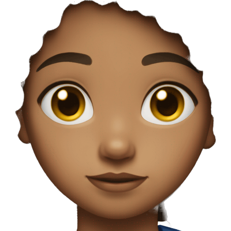 superhero, child, girl, afro brown hair, brown eyes, Hispanic, freckles  emoji