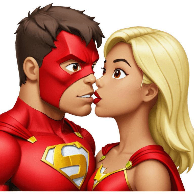 The Flash in Kiss She Flash Girl Romantic Hulk "3d Emoji Old" emoji