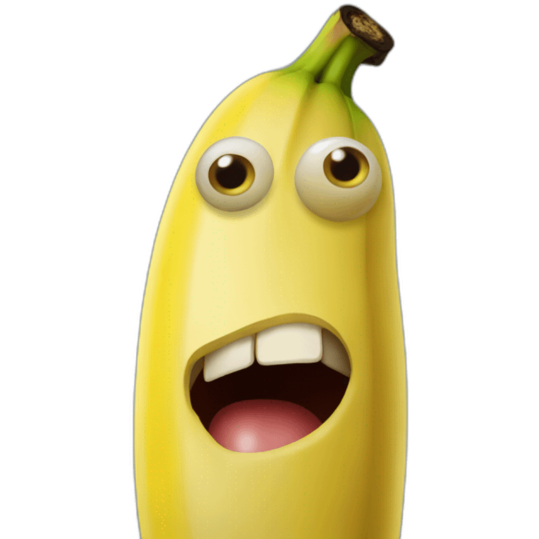 banana with eyes emoji