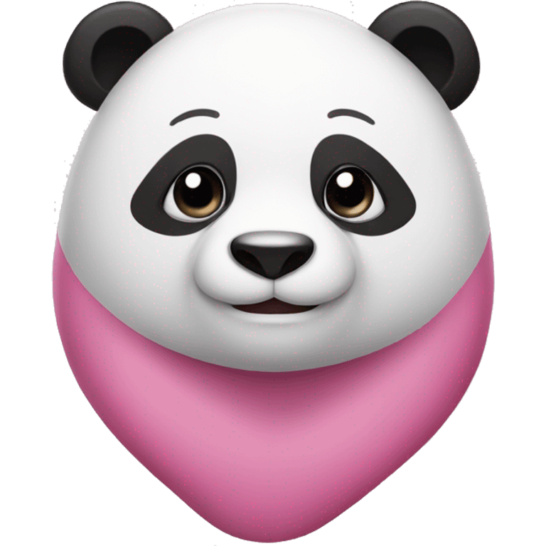 pink and white panda emoji