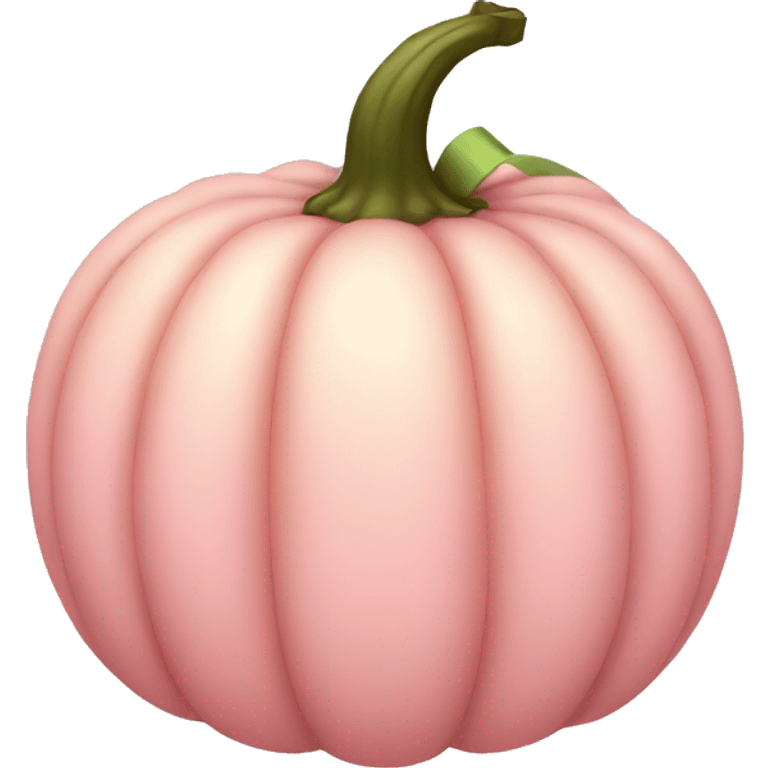 Light pink Pumpkin with a bow emoji