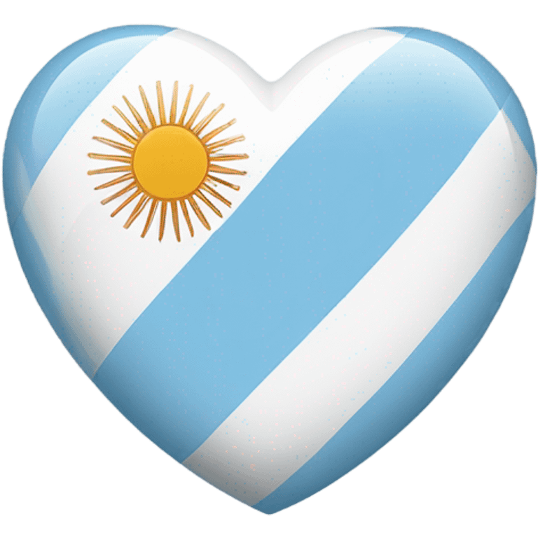 heart with argentina flag emoji