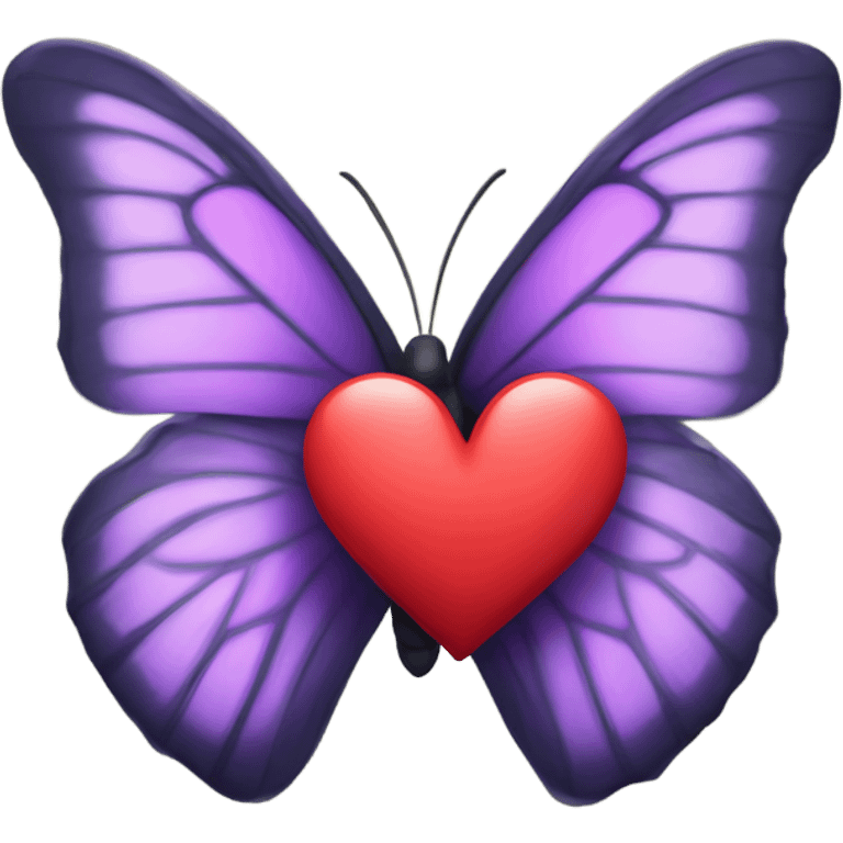 butterfly and broken heart emoji