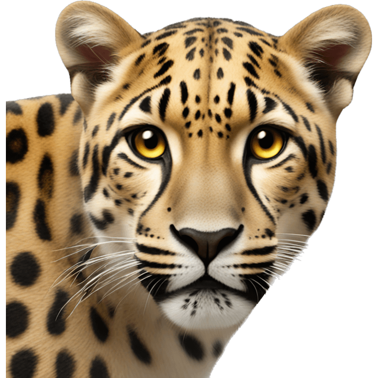 leopardo lengua fuera emoji