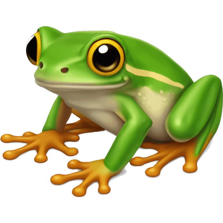 tree frog top-down emoji