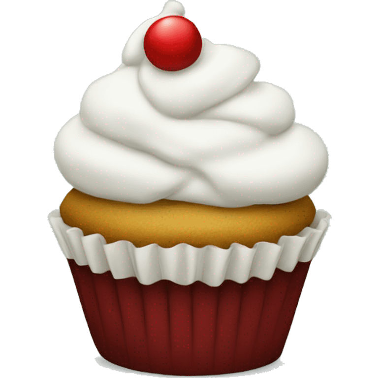 Christmas cupcake emoji