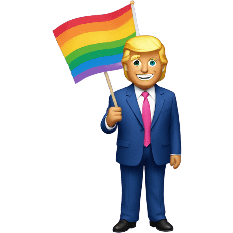 donald trump gay pride emoji