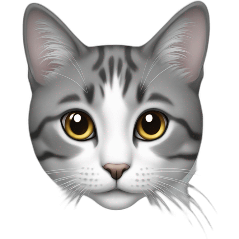 beautiful woman Scotland cat grey white emoji