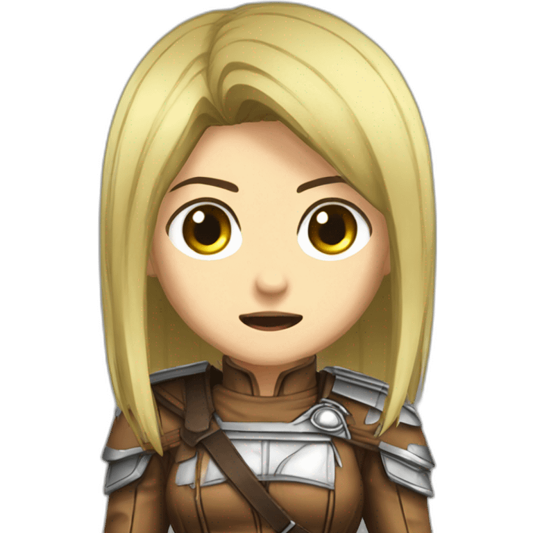 Attack on Titans titan female emoji