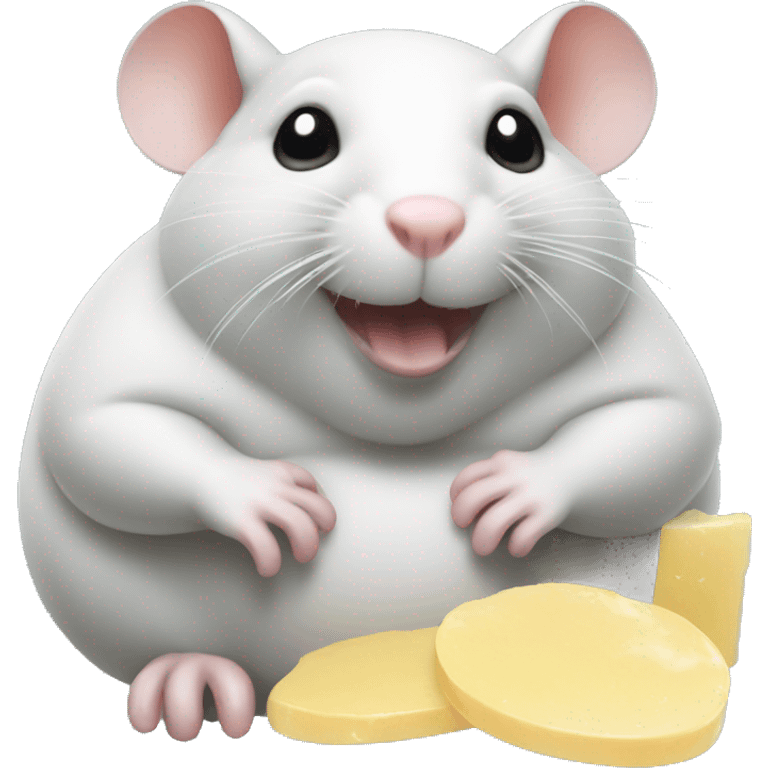 Fat rat eating soap  emoji