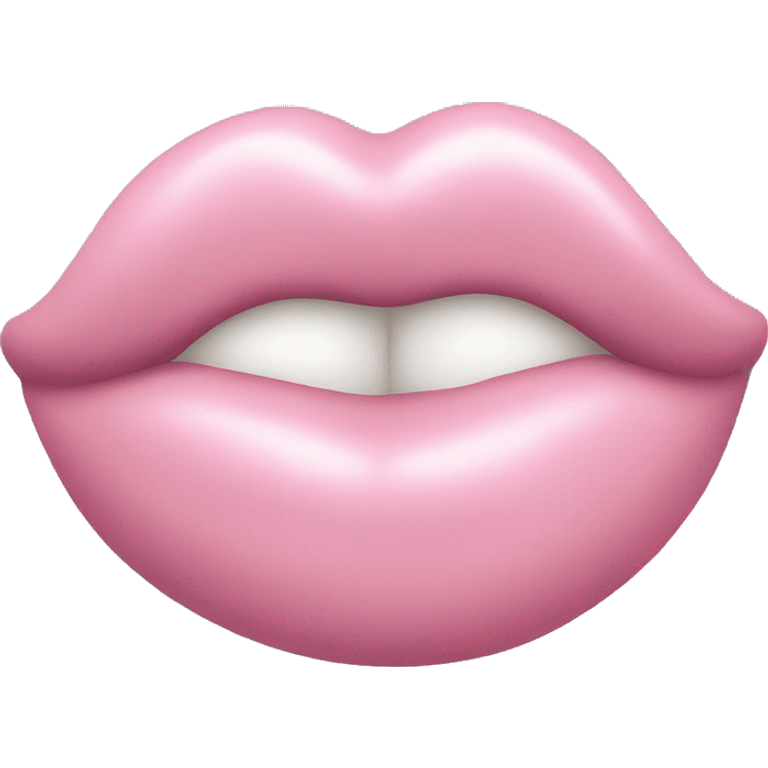 Light Pink kiss emoji