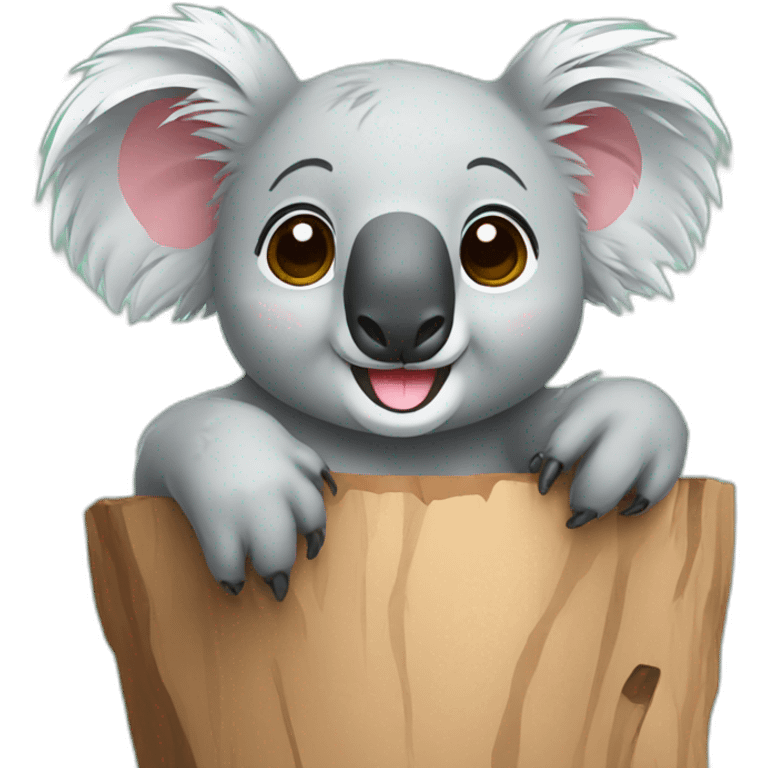 Koala happy emoji