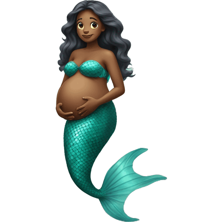 Pregnant mermaid emoji