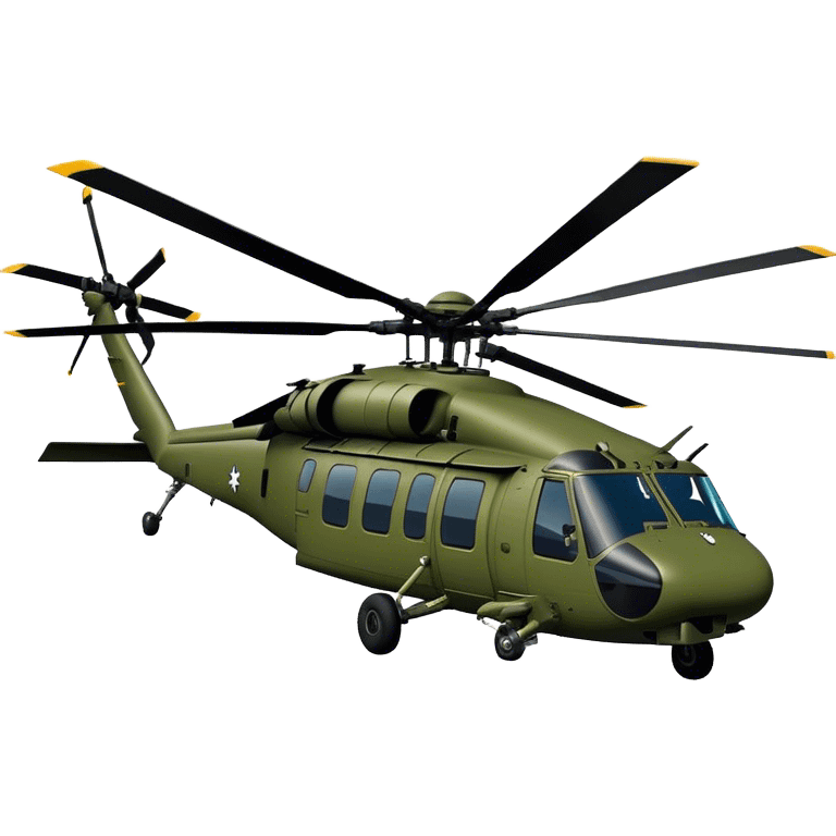 Sikorsky UH-60 Black Hawk - Sikorsky (Model Year: 2022) (Iconic colour: Olive green) emoji