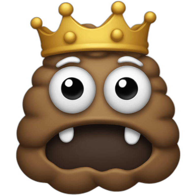 poop-with-a-crown emoji