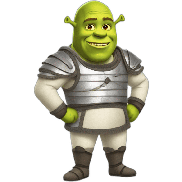 Shrek in a Fencing suit emoji