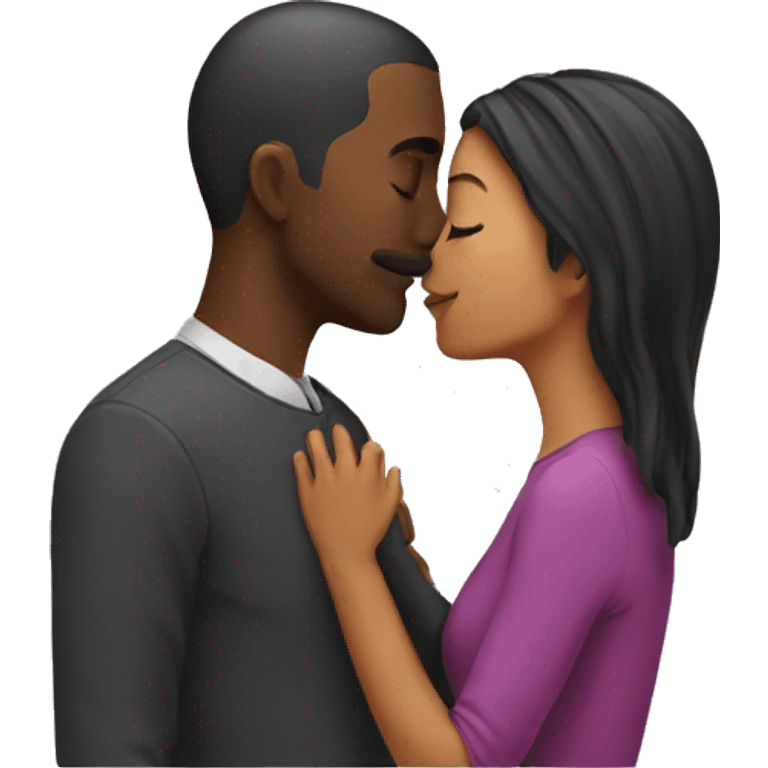 a couple kissing emoji