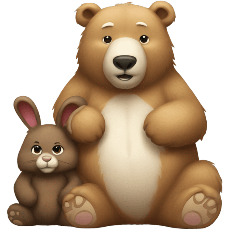 bear and bunny  emoji