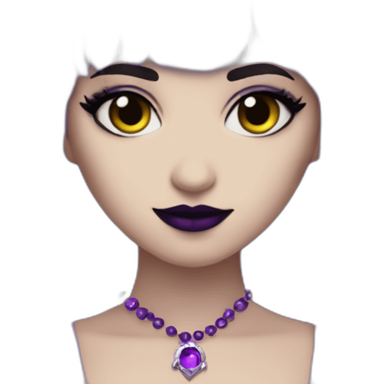 Elissabat-with-bangs-long-hair-dark-purple-and-black-vampire-goth-makeup-crown-pinkeyes emoji