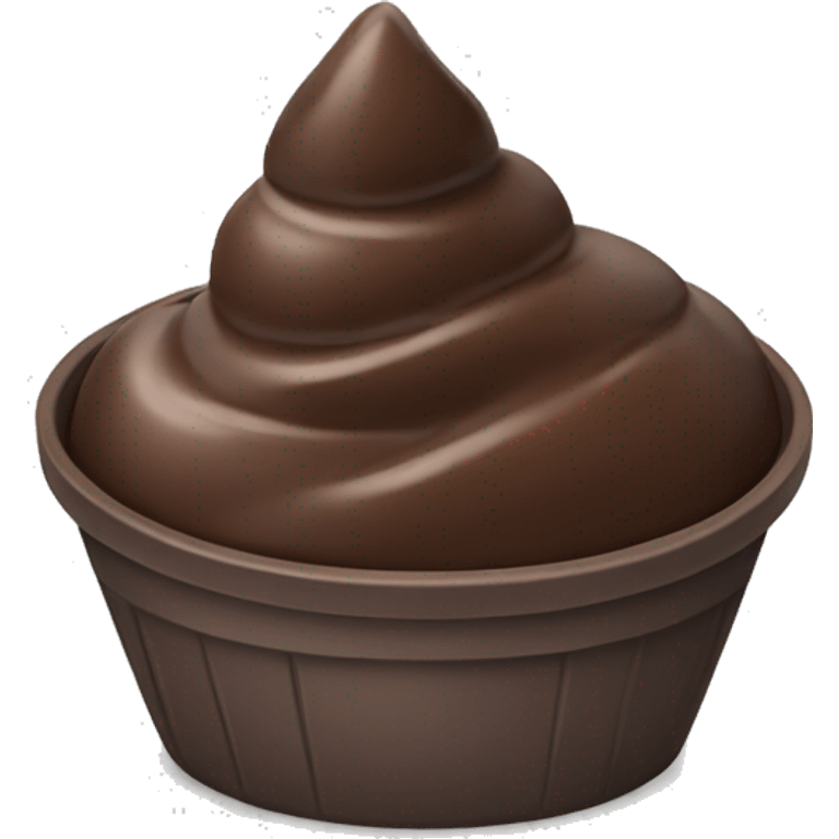 chocolate ice cream bowl emoji