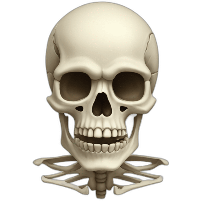 Skeleton head emoji